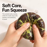 Balle anti-stress en cire craquelée, croquante et moelleuse, en forme de chocolat, jouet sensoriel pour le bureau, la pause d'étude, pour adultes