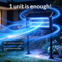 Nouvelle lampe solaire anti-moustiques - Répulsif d'insectes extérieur efficace et étanche pour les jardins