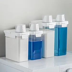 Пластиковые контейнеры для хранения порошка прачечной бутылка для жидкого стирального порошка