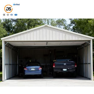 Garage moderne en acier léger personnalisé Atelier préfabriqué Structure voiture hangar avec installation rapide et 1 an de garantie - Product Image 5