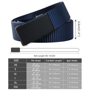 Cinturón Táctico de Nylon para Hombre con Hebilla Automática sin Agujeros, Ideal para Senderismo, Golf, Trabajo y Uso Diario - Product Image 2