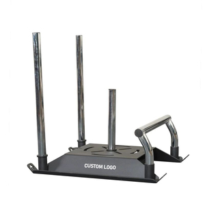 Trineo de Gimnasio POWERMAN FITNESS con Logotipo Personalizado al por Mayor, Trineo de Entrenamiento de Pesas de Acero con Asas Dobles y Accesorio de Arnés - Product Image 1