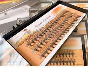 Extension ciglia pre-assemblate Heat Bonded 10D 12D 20D fatte a mano, effetto volume, prodotte in Vietnam - Product Image 4