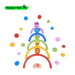 Children's Rainbow Building Block Assembly Toy Baby's Early Education Intelligence Development Toy