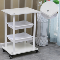 SW Professional Rolling Beauty Trolley avec roues pivotantes silencieuses Design moderne Bonne qualité pour Salon Hôtel Utilisation Matériau en bois
