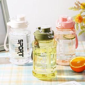 大容量简易户外运动吸管杯带便携式手柄夏季旅游活动直饮水水壶 - Product Image 3