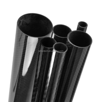 Hoogwaardige 3k carbon fiber blank tube op maat gemaakte 3k glanzende twill visserij carbon fiber hengel CNC carbon fiber draadpijp