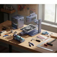 Machine de gravure LaserPecker LP4 10W Bleu & 2W Rouge pour verre/bouteille de parfum DIY, USB & Bluetooth, Personnalisation de cadeaux