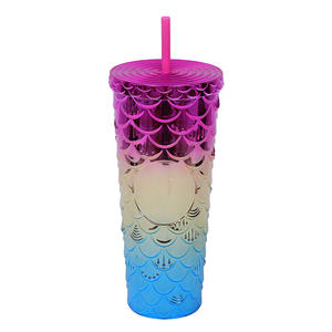 <span class=keywords><strong>Gobelet</strong></span> en plastique 710ml avec couvercle Paille en plastique double couche Ps Durian Cup avec prix bon marché - Product Image 3