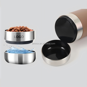 Bouteille d'eau portable pour <span class=keywords><strong>chien</strong></span> en acier inoxydable à double paroi, isotherme, anti-fuite, 32 oz, 3-en-1, pour l'extérieur - Product Image 3