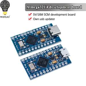 MiniTYPE-C <span class=keywords><strong>Pro</strong></span> Mini ATmega32U4 5V 16MHz Carte de développement embarquée avec connecteur 2 broches pour interface Leonardo/TYPE-C - Product Image 2