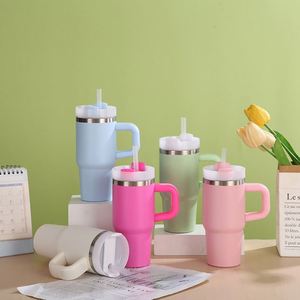Best-selling 14oz Portable Handle Car Cup - 304 Stainless Steel Insulated Cup - Product Image 2