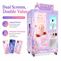 Máquina Expendedora de Fundas para Teléfonos con Diseño Moderno, Máquina Personalizada de Fundas para Teléfonos con Pantalla Dual para Centros Comerciales