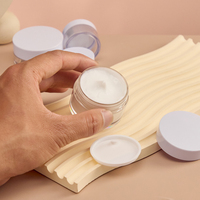 Vente en gros pot de crème PS en plastique transparent de 3g 5g 10g 15g 20g pour crème contenant pour soins de la peau emballage cosmétique