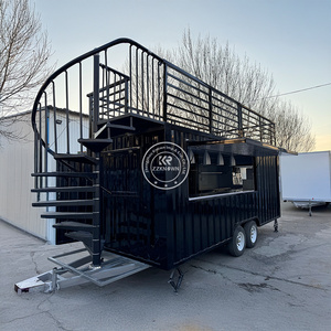 Tùy chỉnh 5.5m <span class=keywords><strong>container</strong></span> bar sân thượng sử dụng bia cà phê thực phẩm kiốt nhà bếp nhà di động nhà để bán - Product Image 3