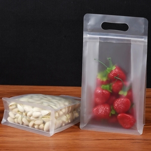 Túi đóng gói thực phẩm đứng có khóa kéo, trong suốt mờ, tám cạnh, có tay cầm - Product Image 6