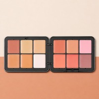 Palette de fard à joues, highlighter et contour 3-en-1 crème mate naturelle waterproof pour marque privée – Vente en gros