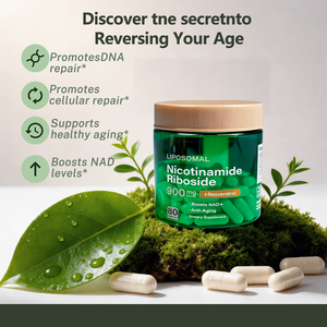 Cápsulas NAD+ de Marca Própria com Resveratrol Vegano, 80 unidades, Suplemento para Energia Celular e Suporte Metabólico - Product Image 2