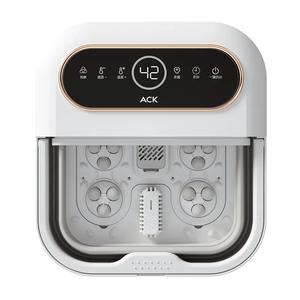 휴대용 접이식 페디큐어 발 스파 목욕 발 관리를위한 이완 마사지 기계 열 거품이있는 전기 마사지 - Product Image 1