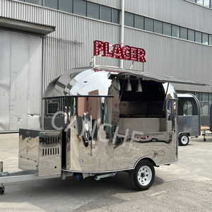 Chariot de nourriture mobile personnalisable | Design polyvalent, entièrement équipé et idéal pour la vente de fast-food - Product Image 1