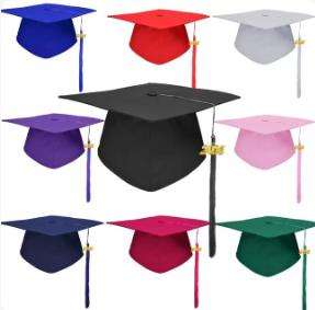 Chapeau de cérémonie pour adulte de 18 ans, imperméable, directement de l'usine, avec logo d'école imprimé, chapeau de bachelier pour diplômé universitaire, chapeau de docteur - Product Image 2