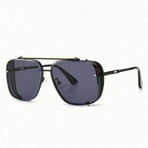 Gafas de Sol Retro Steampunk de Doble Puente, Diseño de Moda 2022, Marca Personalizada Modelo 0318, Serigrafiadas, para Hombre - Product Image 5