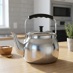 Mayur Exports Model 10 Premium Quality Classic Eco-Friendly Stainless Steel Tea <b>Kettle</b> Whistle Handle Durable Stove Top Lid - Product Image 2