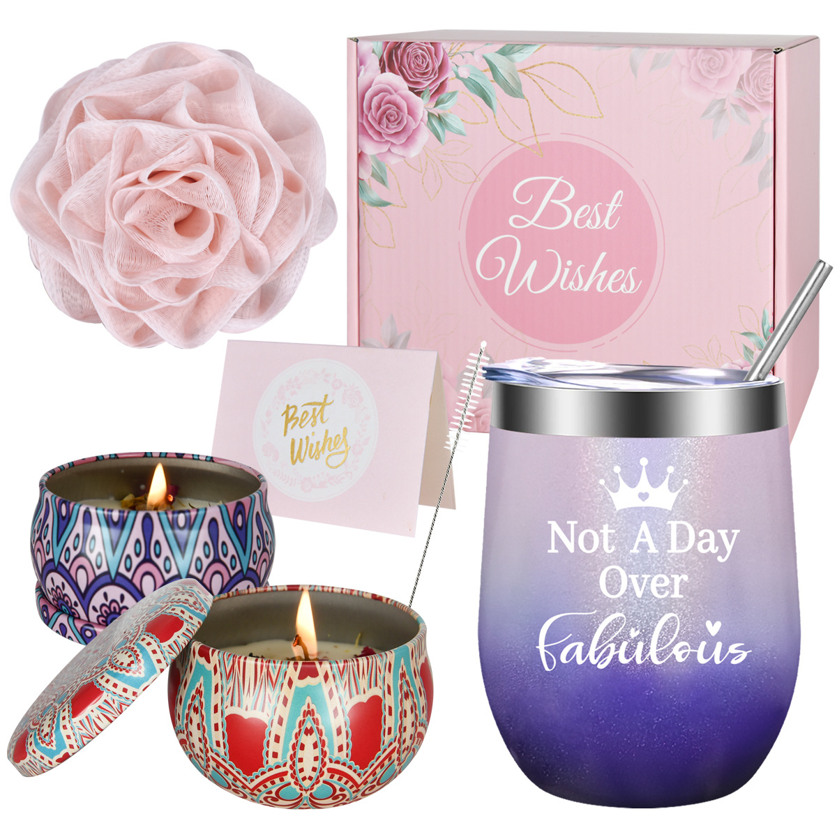 Gradient pink purple rainbow paint