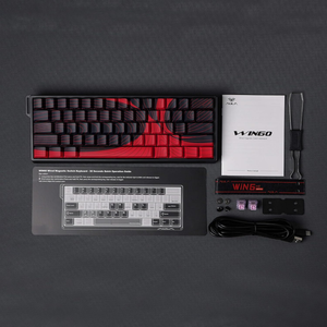 Teclado magnético con cable Aula WIN60 HE Max 60% con actuación ajustable, interruptores de efecto Hall de 8000Hz, intercambio en caliente para juegos FPS - Product Image 6