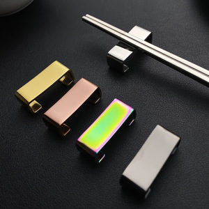 Soporte para palillos de acero inoxidable, forma de puente cuadrado, estante duradero para vajilla, para uso doméstico y en hoteles - Product Image 2