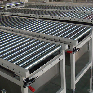 מערכת לוגיסטיקה תעשייתית כבדה להובלת מטענים במחסנים, מונעת מנוע, עם מסוע גלגלים מפלדת אל-חלד - Product Image 1