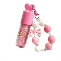 OAUMD Gloss à lèvres scintillant transfrontalier effet chaîne perlée, fini miroir longue durée pour des lèvres pulpeuses, hydratées et lumineuses