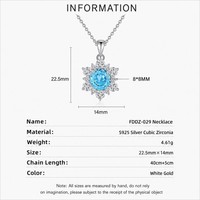 Colliers pendentifs de mode Dan Jewelry pour anniversaire, collier pendentif, cadeau de fête, zircone cubique 5A