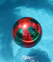 Ballon miroir géant réfléchissant coloré suspendu, ballon miroir en forme de cœur gonflable, sphère gonflable personnalisée pour la Saint-Valentin