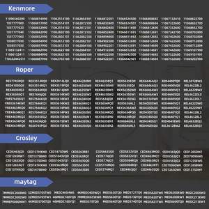 Actualización de elemento calefactor de secadora Whirlpool W10724237 para Maytag Centennial Medc215ew1 70 80 Series modelo 110 piezas de secadora de ropa - Product Image 5