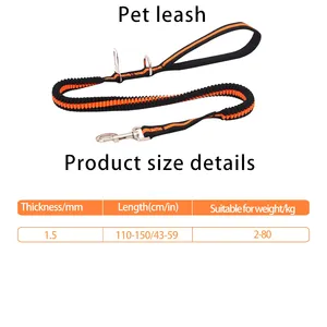 Correa Retráctil para Perro, de Lujo, para Exteriores, de Cuero y Nailon, Resistente, con Diseño Elástico - Product Image 2