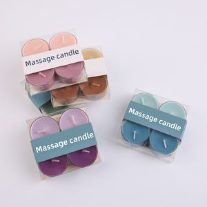 Spa <span class=keywords><strong>Mini</strong></span> cera de soja aromaterapia boda Favor masaje aceite esencial vela con en OEM para hidratar el cuerpo - Product Image 1