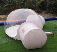 Dôme gonflable transparent, tente bulle claire, chambre d'hôtel à vendre / Tente dôme extérieure à structure en acier pour la famille