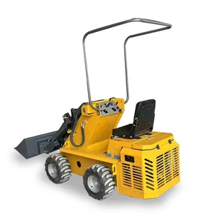 Preço baixo Mini carregadeira de trator a gasolina 200kg, mini carregadeira de rodas articulada agrícola
