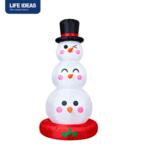 Inflables Navideños Personalizados de Santa Claus, Muñeco de Nieve Iluminado, Decoración Festiva Inflable de Navidad - Product Image 6