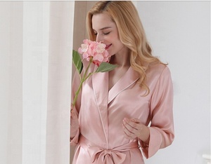 Gracieux 100% Soie <span class=keywords><strong>Lacey</strong></span> Garnis Chemise De Nuit Ensembles En Soie Charmeuse Sommeil Robes - Product Image 1
