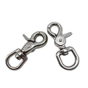 Móc khóa dạng càng cua bằng thép không gỉ 316, kích thước 66mm, có lò xo - Product Image 2