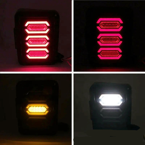 Feux arrière LED LLOYDBERG 12V pour Wrangler <span class=keywords><strong>JK</strong></span> 2007-2017 rouge <span class=keywords><strong>ABS</strong></span> neuf - Product Image 4