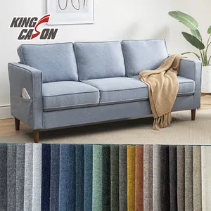KINGCASON Wholesale pholstery fabrics muti-functional linen fabric plain Sofa Fabric for sofas and furniture