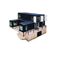 Maison mobile de luxe Villa préfabriquée à structure légère en acier en kit avec caractéristiques de luxe Matériau de panneau sandwich préfabriqué pour maison