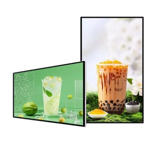 Hiseeview จอแสดงผลดิจิทัลแบบสัมผัสขนาด 43 นิ้ว สมาร์ท 4K HD พร้อมแท่งติดตั้ง, จอแสดงผลโฆษณาแบบติดผนังสำหรับซูเปอร์มาร์เก็ตและห้างสรรพสินค้า - Product Image 1