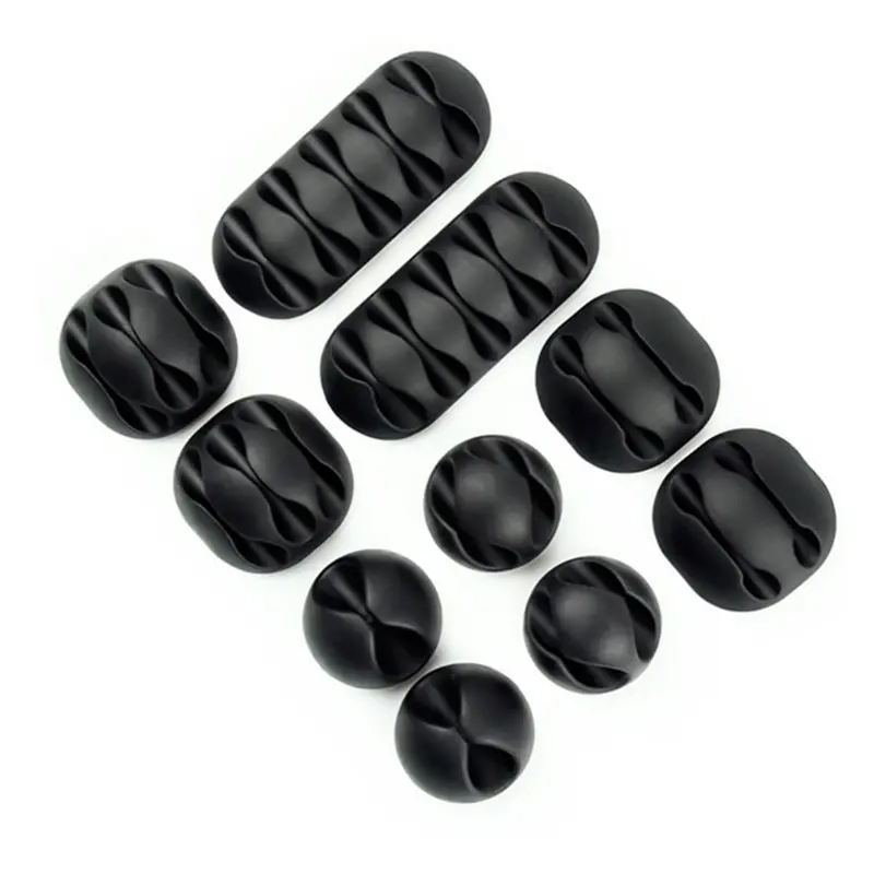 10 шт. набор держатель кабеля Шнур Органайзер кабель управления зажимы провода Держатель системы Многоцелевой Кабельные Зажимы для зарядные устройства для телефона