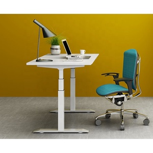 Hoge Kwaliteit Ergonomische Moderne Kantoormeubilair Staande Verstelbare Hoogte Sit Stand Up Wit Bureau