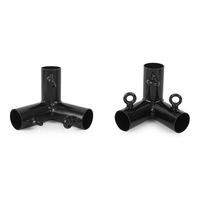 Kit de connecteurs d'angle robustes en métal/acier pour abri de voiture, résistants à la rouille, pour bricolage, avec revêtement en poudre
