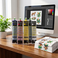 Tinta Pigmen Tekstil DTG 700ml Warna Putih CMYK untuk Printer DTG Brother GTX-422 GTX-423 GTX-424 dari Produsen